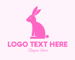 Pink Bunny Rabbit logo