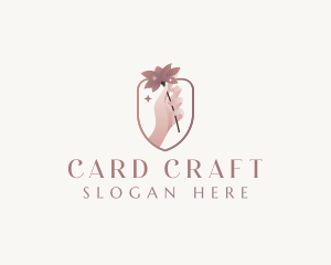 Flower Hand Beautician logo design