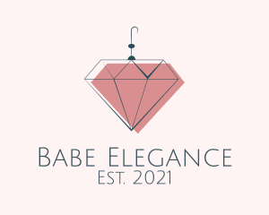 Elegant Diamond Earring  logo design