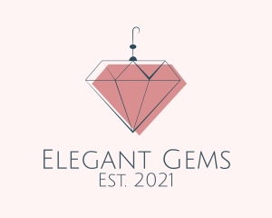 Elegant Diamond Earring  logo design