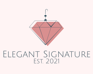 Elegant Diamond Earring  logo design