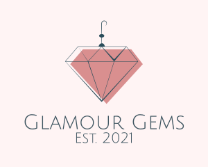 Elegant Diamond Earring  logo design