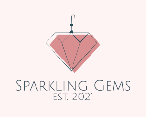 Elegant Diamond Earring  logo design