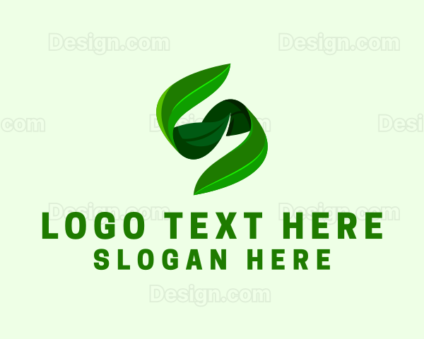 Natural Leaf Letter S Logo