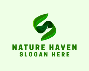 Natural Leaf Letter S Logo