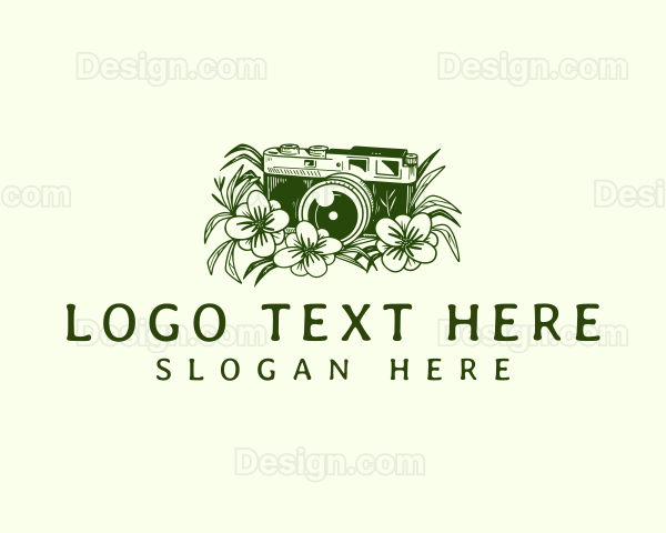 Floral Camera Media Logo