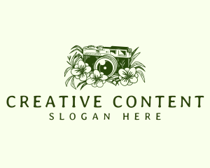 Floral Camera Media logo design