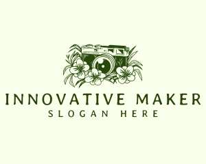 Floral Camera Media logo design