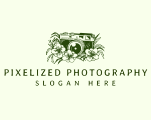 Floral Camera Media logo design