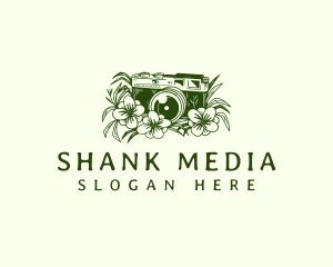 Floral Camera Media logo design