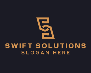 Modern ELegant Letter S  logo design