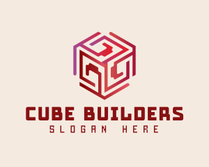 Circuit Technology Cube logo design