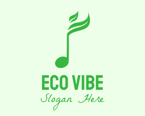 Green Nature Music Sound logo design