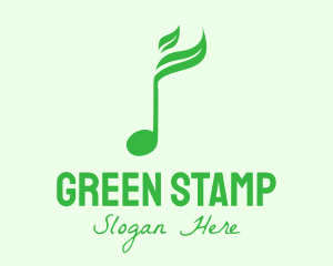 Green Nature Music Sound logo design