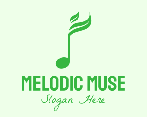 Green Nature Music Sound logo design