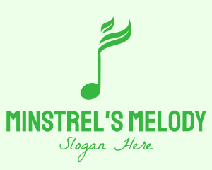 Green Nature Music Sound logo design