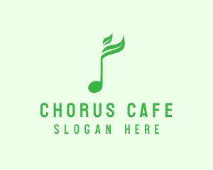 Green Nature Music Sound logo