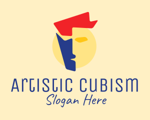 Art Face Cubism logo