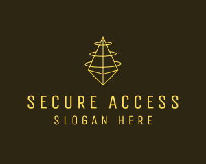 Yellow Diamond Security  logo design