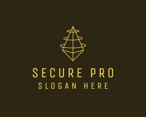 Yellow Diamond Security  logo design