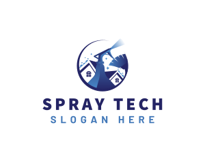 Sprayer Broom Housekeeping logo