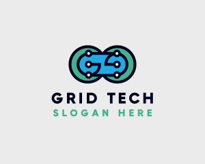 Software Computer Tech logo design