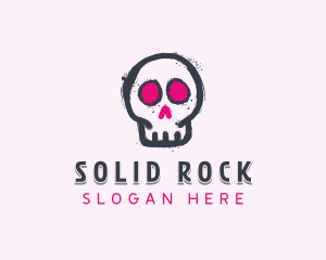 Skull Graffiti Vandalism logo design