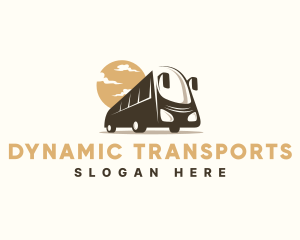 Bus Trip Transportation logo design