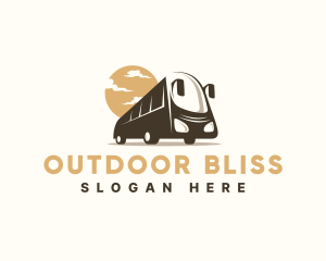 Bus Trip Transportation logo design