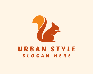 Animal Wildlife Squirrel logo design