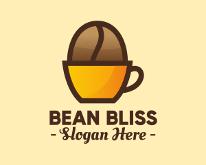 Coffee Bean Cup logo design