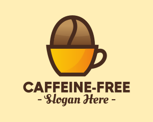 Coffee Bean Cup logo design