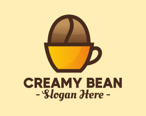 Coffee Bean Cup logo design