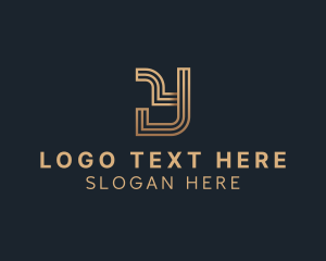 Trade - Stripe Business Line Letter Y logo design