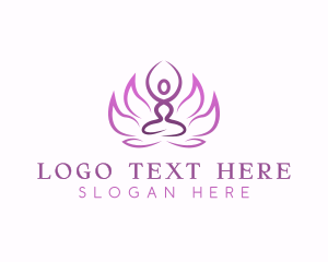 Yoga Lotus Zen logo