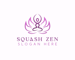 Yoga Lotus Zen logo design