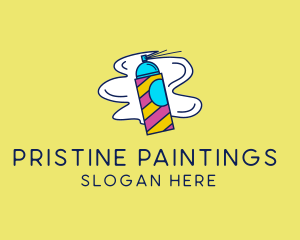 Spray Paint Graffiti logo design