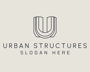 Contractor Builder Structure logo design