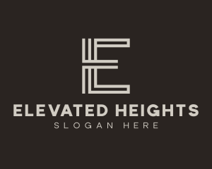 Urban Stripes Letter E logo design