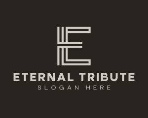 Urban Stripes Letter E logo design