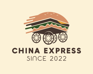 Express Hamburger Delivery logo design