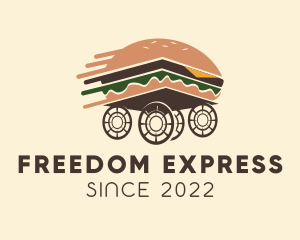 Express Hamburger Delivery logo design