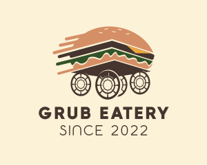 Express Hamburger Delivery logo design