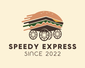 Express Hamburger Delivery logo design