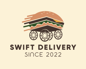 Express Hamburger Delivery logo design