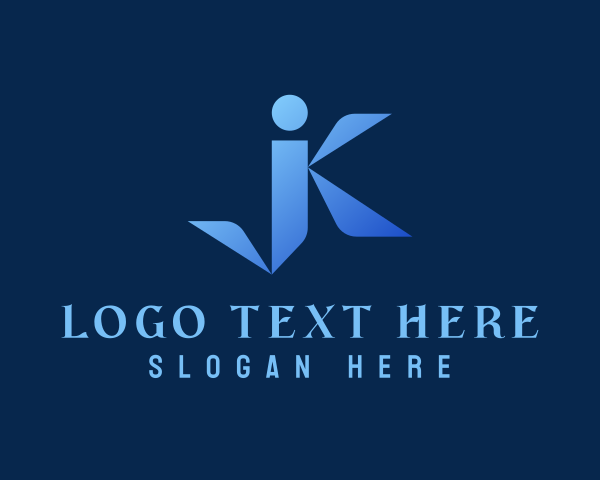 Letter Jk logo example 3