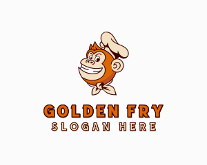 Monkey Chef Cook  logo design