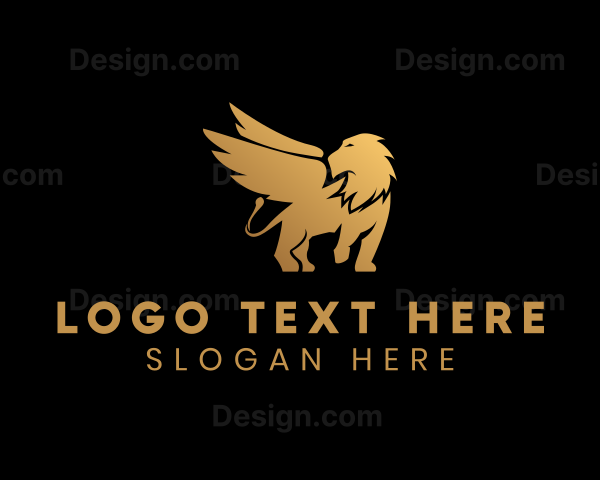 Gradient Gold Griffin Logo