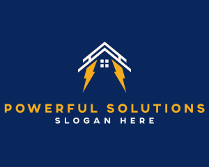 Electric Lightning House logo design