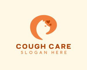 Orange Cat Pet Care logo design